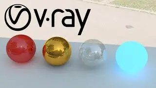 Cinema 4D Tutorial - Create different materials in V-Ray