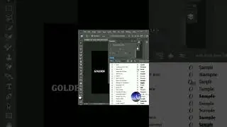 Golden Text Effect in Photoshop #goldentext