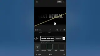 Cinematic TEXT Reveal in capcut Video Editor - Tutorial 