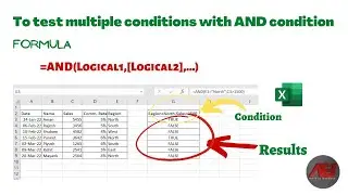 To test multiple conditions with AND condition 😁✌️ || Use of AND Formula in Excel || AND formula 😎🔥🙌