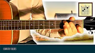 Country Blues (Chords) Key of C | Guitar Lesson