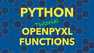 Python openpyxl Functions / Formulas