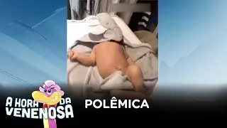Mayra Cardi causa polêmica ao filmar filha com o rosto coberto