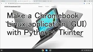 Make a Chromebook Linux application (GUI) with Python + Tkinter