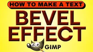 How to Make BEVEL TEXT in GIMP