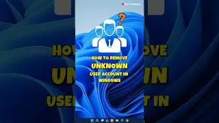 How to remove an unknown user account on Windows #pctips #rtctutorials