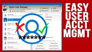 Manage & Create Windows User Accounts with Quick User Manager