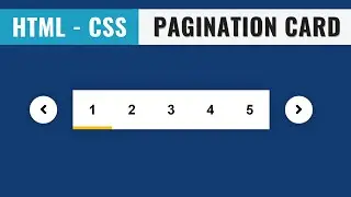 [ HTML | CSS ]  Pagination Design