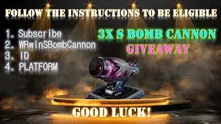 3 SONIC BOMB CANNON TURRET GIVEAWAY. War Robots #WRwinSBomb