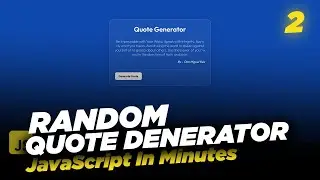 Random Quote Generator in HTML/ CSS