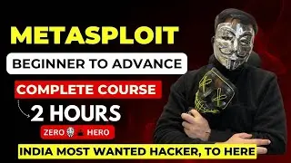 Metasploit complete course beginner to advanced | cyber security full course | ethical hacking