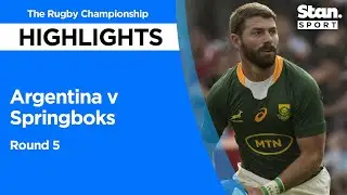 Argentina v Springboks Highlights | Round 5 | The Rugby Championship 2022