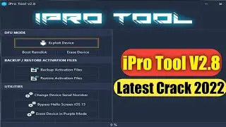 iPro Tool V2.8 Crack 2022 || Bypass Hello Screen iOS 15 || Erase Device