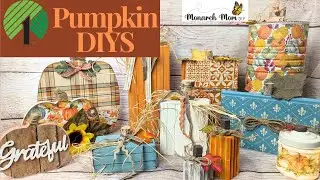 🎃EASY Pumpkin Dollar Tree Fall DIYS | Budget Farmhouse Decor Ideas🎃