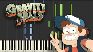 Gravity Falls Theme Song (Piano Tutorial) [Synthesia]