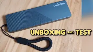 UnionSine Dual Protocol M2 NVME and NGFF SSD External Case 10GBPS and 6GBPS Type C and USB Unboxing