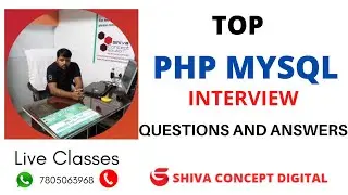 TOP PHP MYSQL INTERVIEW QUESTIONS AND ANSWERS ||  PHP Tutorial [For Beginner] | #33