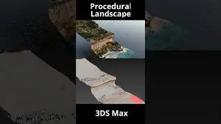 Amazing Procedural Landscape With 3Ds Max #3d #3dart #art #procedural #landscape #3dsmax