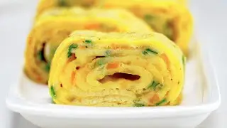 Japanese Omelet Tamago-Yaki. Recipe by Always Yummy!