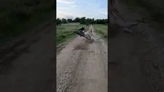 Deer rudely interrupts dirt bike race