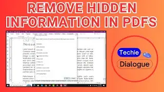 How to Remove Hidden Information in PDFs