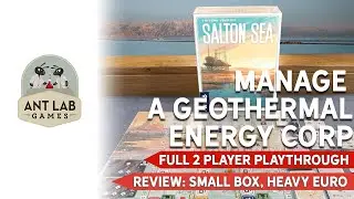 Salton Sea | Board Game | Playthrough | Review