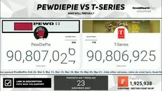 The most epic confrontation between PewDiePie VS T-Series.