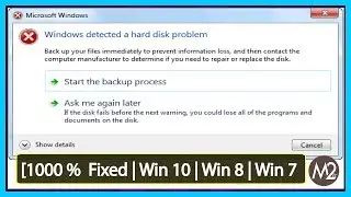 Windows Detect Hard drive problem 100% Fixed Windows & Mac