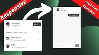 Build Complete Real Time Chat App | Complete Chat App Using PHP MYSQL & JS