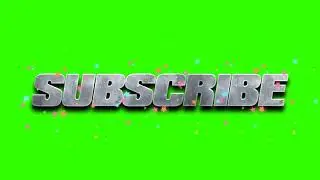 3D Subscribe Button | No Copyright Subscribe Button #greenscreen