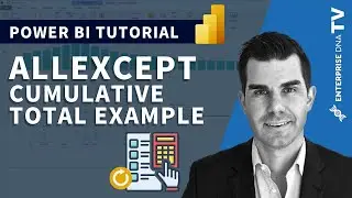 Using ALLEXCEPT To Stop Cumulative Total From Resetting - DAX Solution