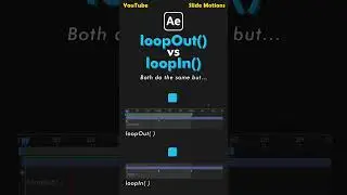 Разница LoopOut и LoopIn в After Effects tutorial