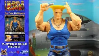 Jada Toys Ultra Street Fighter 2 GUILE P2 Player 2 Blue Target Exclusive Figure Review