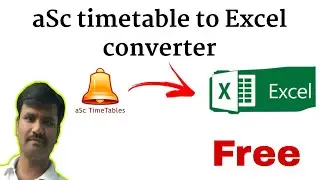 aSc timetable to excel converter