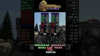 Resizable Bar ON vs OFF Heaven Benchmark Part 3 #shorts