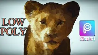 The Lion King | How to Create low poly Portrait Effects in PicsArt | Low Polygon