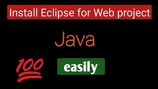 How to install eclipse for web page using java