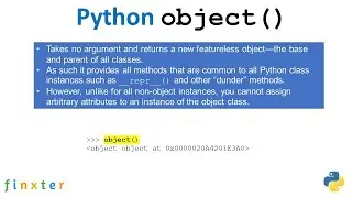 Python object() Function