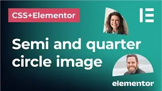 How to put images in semi circle and quarter circle in CSS and Elementor using aspect ratio