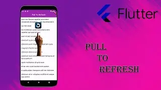 Flutter Tutorial Hindi - Pull To Refresh and Refresh Indicator in Flutter || Refresh List in Flutter