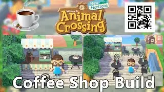 Coffee Shop Build With QR Code Animal Crossing New Horizons