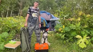 Рыбалка в под Московье. Семейный отдых на природе. Рыбалка на донки.