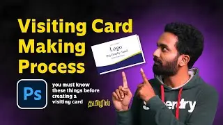 How to make a visiting card in photoshop tamil | Full Process | Design Cost Details