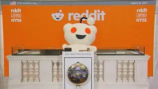 Reddit rings opening bell at NY Stock Exchange | AFP
