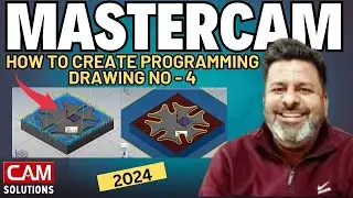 Mastercam 2024 Dynamic milling toolpath | #Dynamic Milling Toolpath in #Mastercam 2024 drawing no 4