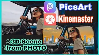 How to make 3D Scene from Photo in Kinemaster | Tutorial Video Editing using Android Phone