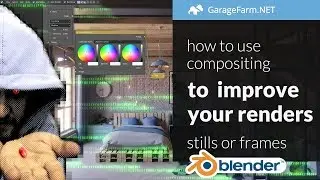 How to use blender's compositor to improve a rendered frame sequence tutorial
