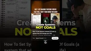 Build systems, not goals – Day 1 | Mindshift Daily