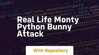 Real life monty python bunny attack