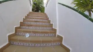 Holiday Park Apartments, Santa Ponsa, Majorca (the steps)